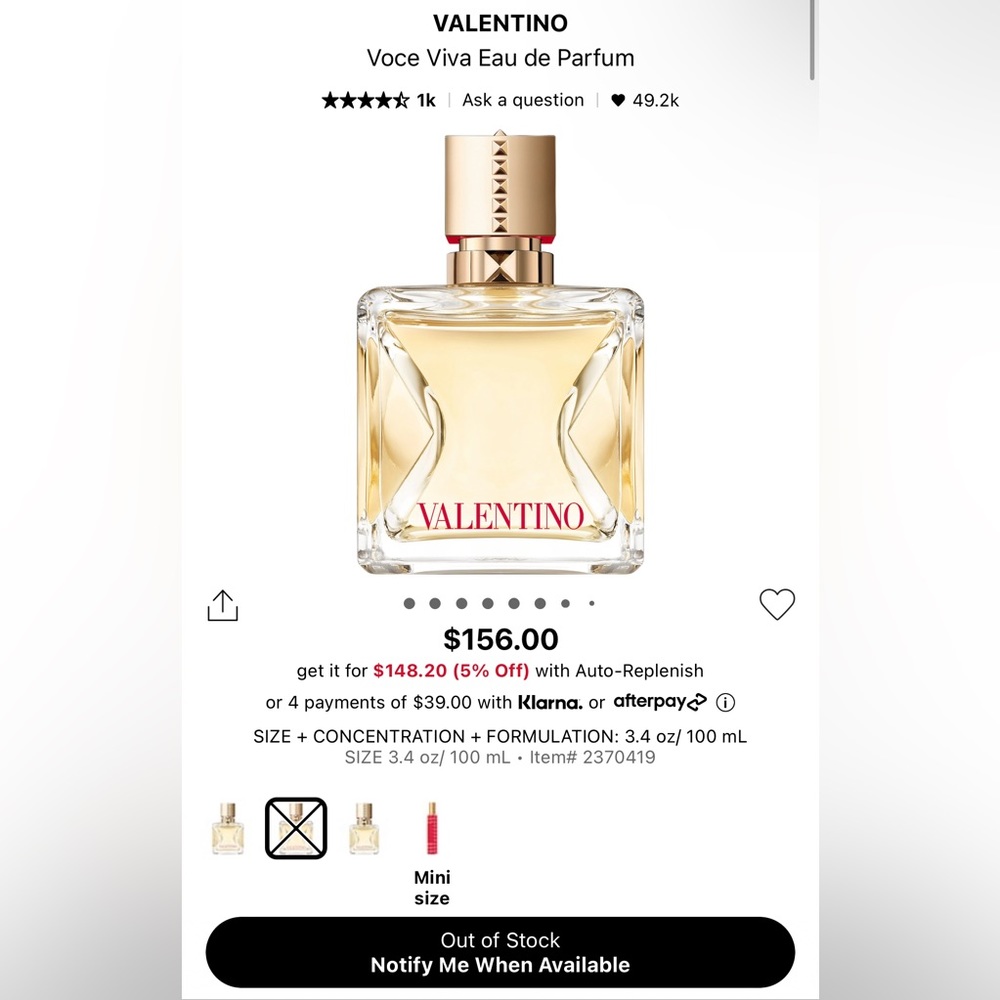 Valentino Voce Viva 100mL